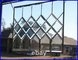 100% Clear- Beveled Transom- Glass Window Panel- 21 3/4 X17 1/8HMD-US