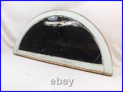 1800's Stained Glass WINDOW Round Top VICTORIAN Style Textured Glass ORIGINAL