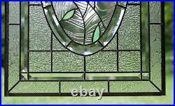 20 x 34 Stained Glass Window Panel rose blooming