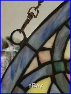 24 Leaded Stained Glass Mandala Hand Made Crafted Art Window Decor Suncatcher