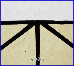 29 Wide Vintage French Art Deco Stained/Leaded Glass Panel 29 Wide Vintage French Art Deco Stained/Leaded Glass Panel