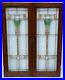2_Antique_Arts_Crafts_Stained_Leaded_Glass_Cabined_Door_Window_Circa_1910_01_knwl