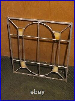 2 Vintage Stained Glass Panel Real Leaded Frame Old 16 x 23 1/2 & (16 x 18)