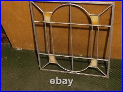 2 Vintage Stained Glass Panel Real Leaded Frame Old 16 x 23 1/2 & (16 x 18)