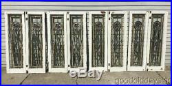 2 of 8 Antique Chicago Stained Leaded Glass Windows / Doors Circa 1925