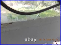 331A Beautiful English Tulip Leaded Stain-Glass Window 21 X 18 1/4 0 S&H Added