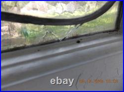 331A Beautiful English Tulip Leaded Stain-Glass Window 21 X 18 1/4 0 S&H Added