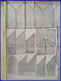37 muranese / florentine spares for leaded light stained glass window. A1165m