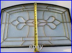 3 Vintage Leaded Clear Glass Window Panel Beveled Frosted Aprox 24.5x15.5 3 Vintage Leaded Clear Glass Window Panel Beveled Frosted Aprox 24.5x15.5