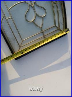 3 Vintage Leaded Clear Glass Window Panel Beveled Frosted Aprox 24.5x15.5 3 Vintage Leaded Clear Glass Window Panel Beveled Frosted Aprox 24.5x15.5