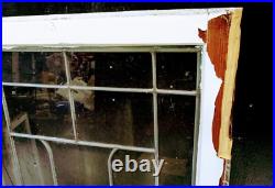 4-Antique Leaded Glass Window's withCenter Crest/Shield Pattern & Frame 29½x24 4-Antique Leaded Glass Window's withCenter Crest/Shield Pattern & Frame 29½x24