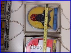 5-Vintage 1960s Swiss Stained Glass Coat of Arms Bern Switzerland Canton Berne