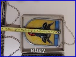 5-Vintage 1960s Swiss Stained Glass Coat of Arms Bern Switzerland Canton Berne