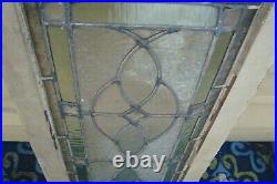 61037 Antique Victorian Stained Glass Leaded Window