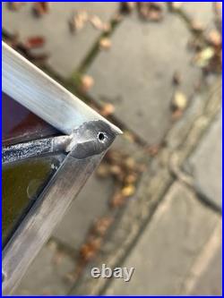 ANTIQUE ABSTRACT STAINED GLASS WINDOW, Pittsburgh PA church 1900