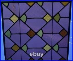 ANTIQUE ABSTRACT STAINED GLASS WINDOW, Pittsburgh PA church 1900