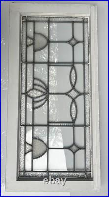 ANTIQUE LEADED GLASS WINDOW COAL REGION of PA 1920s nice NO CRACKS