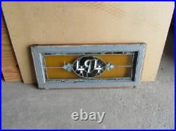 ANTIQUE STAINED GLASS TRANSOM WINDOW 36 x 16 ADDRESS 494 SALVAGE