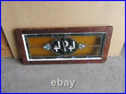 ANTIQUE STAINED GLASS TRANSOM WINDOW 36 x 16 ADDRESS 494 SALVAGE