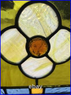 ANTIQUE STAINED GLASS TRANSOM WINDOW 3 OF 3 32 x 13.5 ARCHITECTURAL SALVAGE ANTIQUE STAINED GLASS TRANSOM WINDOW 3 OF 3 32 x 13.5 ARCHITECTURAL SALVAGE