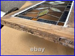 ANTIQUE STAINED GLASS TRANSOM WINDOW 3 OF 3 32 x 13.5 ARCHITECTURAL SALVAGE ANTIQUE STAINED GLASS TRANSOM WINDOW 3 OF 3 32 x 13.5 ARCHITECTURAL SALVAGE