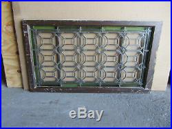 ANTIQUE STAINED GLASS TRANSOM WINDOW 40.25 x 23.25 ARCHITECTURAL SALVAGE