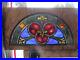 ANTIQUE_STAINED_GLASS_TRANSOM_WINDOW_PAINTED_KILN_FIRED_3_3_25_x_14_SALVAGE_01_nmhl