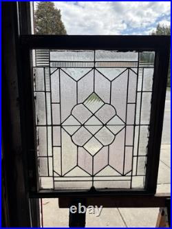 ANTIQUE STAINED GLASS WINDOW 28.25 x 33.5 ARCHITECTURAL SALVAGE ANTIQUE STAINED GLASS WINDOW 28.25 x 33.5 ARCHITECTURAL SALVAGE