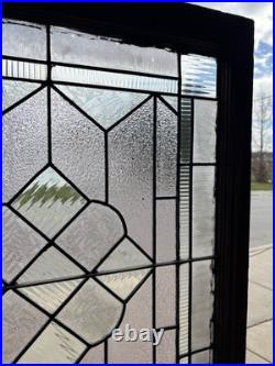 ANTIQUE STAINED GLASS WINDOW 28.25 x 33.5 ARCHITECTURAL SALVAGE ANTIQUE STAINED GLASS WINDOW 28.25 x 33.5 ARCHITECTURAL SALVAGE
