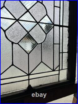 ANTIQUE STAINED GLASS WINDOW 28.25 x 33.5 ARCHITECTURAL SALVAGE ANTIQUE STAINED GLASS WINDOW 28.25 x 33.5 ARCHITECTURAL SALVAGE