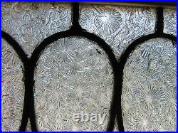 ANTIQUE STAINED GLASS WINDOW 33 x 25.25 ARCHITECTURAL SALVAGE