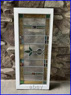 ANTIQUE STAINED GLASS WINDOW, COAL REGION PA, 1920s VG CONDITION ANTIQUE STAINED GLASS WINDOW, COAL REGION PA, 1920s VG CONDITION