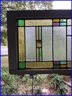 ANTIQUE STAINED GLASS WINDOW, COAL REGION PA, 1920s VG CONDITION ANTIQUE STAINED GLASS WINDOW, COAL REGION PA, 1920s VG CONDITION