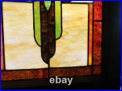 ANTIQUE STAINED GLASS WINDOW ca. 1910s