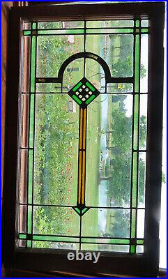 ANTIQUE STAINED GLASS WINDOW ca. 1920s