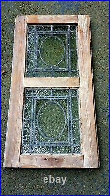 ANTIQUE STAINED LEADED GLASS WINDOW, EARLY 1900s, COMMERCIAL BUILDING, PHILA PA
