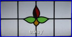 Abstract Midsize Old English Leaded Stained Glass Window 25.5 X 16 Abstract Midsize Old English Leaded Stained Glass Window 25.5 X 16