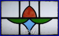 Abstract Old English Leaded Stained Glass Window 18.5 X 13 Abstract Old English Leaded Stained Glass Window 18.5 X 13