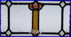 Abstract Old English Leaded Stained Glass Window 18.75 X 12 Abstract Old English Leaded Stained Glass Window 18.75 X 12