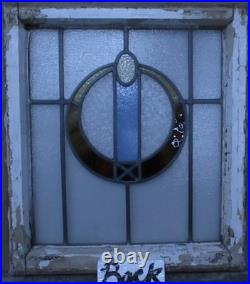Abstract Old English Leaded Stained Glass Window 19.25 X 21.75