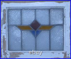 Abstract Old English Leaded Stained Glass Window 20.75 X 17