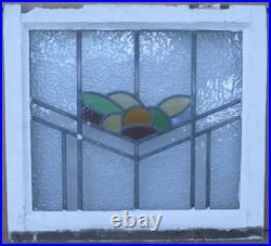 Abstract Old English Leaded Stained Glass Window 20.75 X 19 Abstract Old English Leaded Stained Glass Window 20.75 X 19