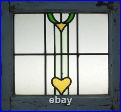 Abstract Old English Leaded Stained Glass Window 20 X 18.75