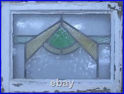 Abstract Old English Leaded Stained Glass Window 21.75 X 16.5