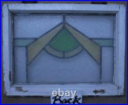 Abstract Old English Leaded Stained Glass Window 21.75 X 16.5