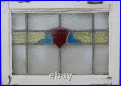 Abstract Old English Leaded Stained Glass Window 22 X 16 Abstract Old English Leaded Stained Glass Window 22 X 16