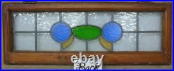 Abstract Old English Leaded Stained Glass Window Transom 33.5 X 12.75