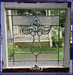 Angel Window Antique Beveled Textured and Clear Glass c. 1915