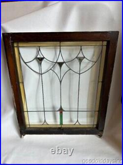 Antique 1920's Chicago Stained Glass Window 34 x 28