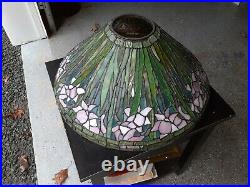 Antique 20 Duffner Leaded glass Lamp shade, Tiffany, handel, Pairpoint Era